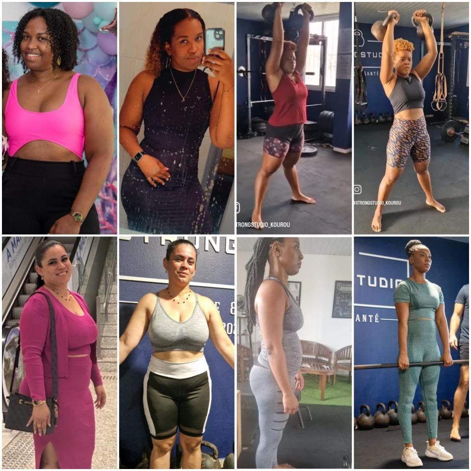 Transformations réelles clientes StrongStudio Kourou